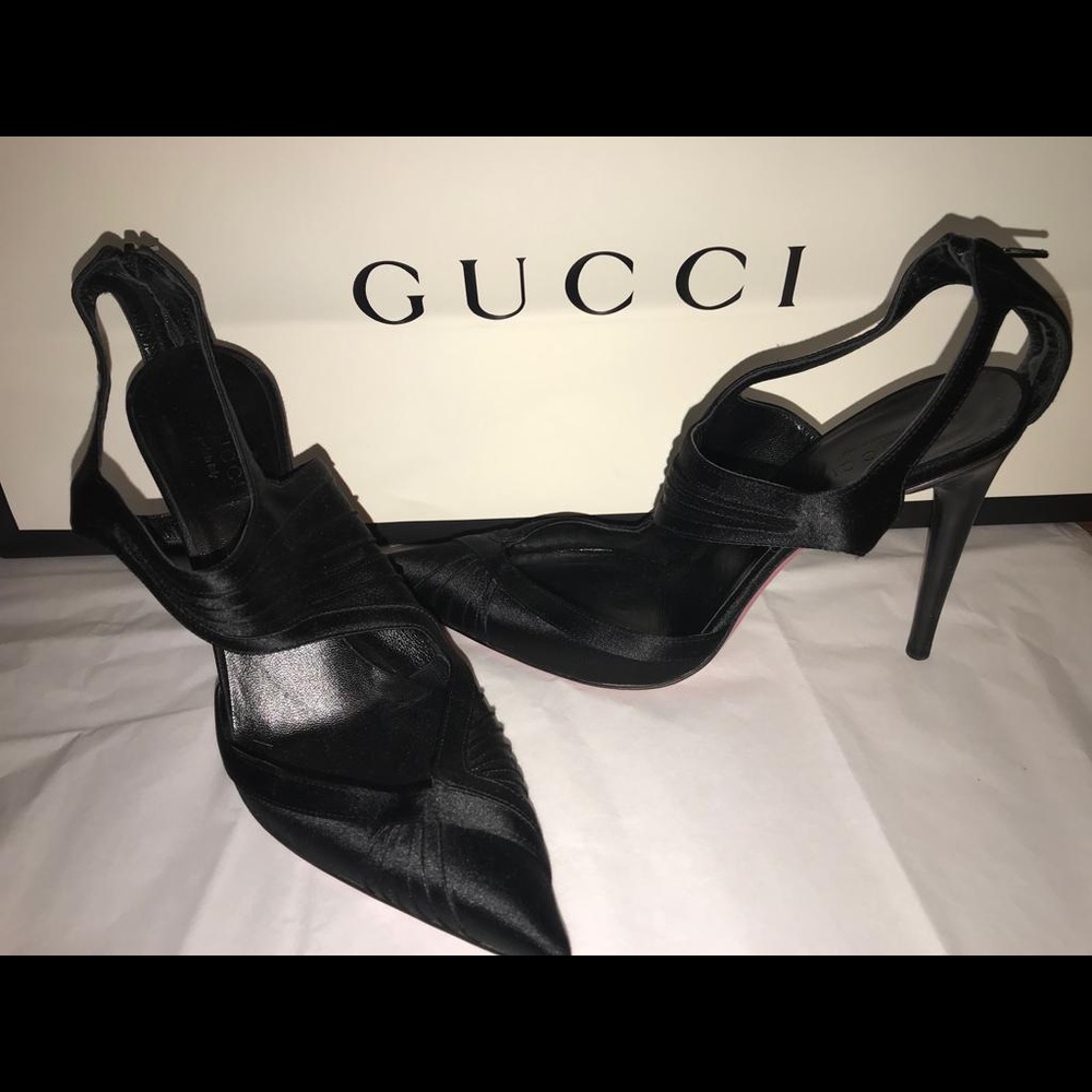 Vintage Satin Gucci Heels
